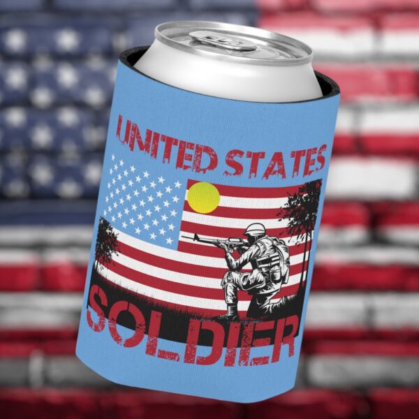 Show Your Support with a United States Soldier Can Coozie