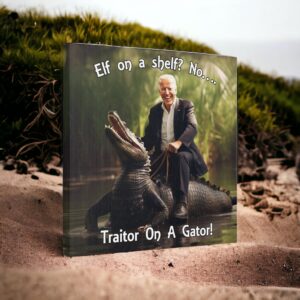 Traitor on a Gator &#8211; A Playful Spin on the Classic Elf on a Shelf