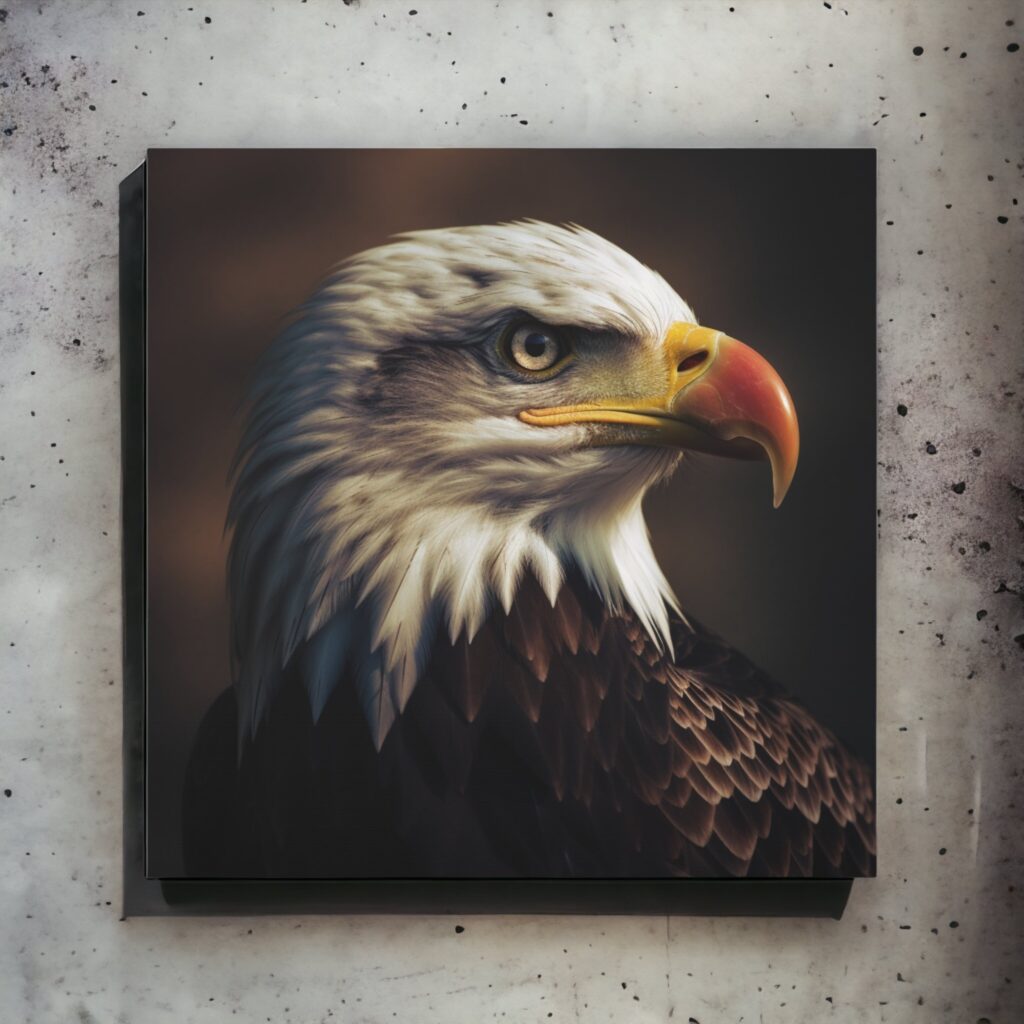 The Majestic Bald Eagle: A Symbol of Freedom Captured in Stunning Wall Art