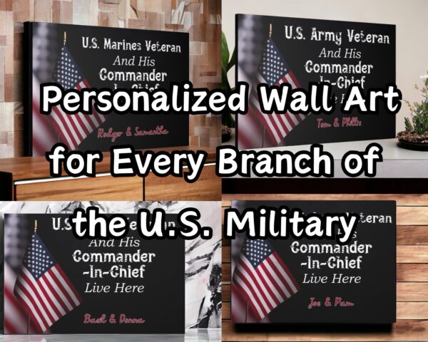 United in Service: Personalized Wall Art for Every Branch of the U.S. Military