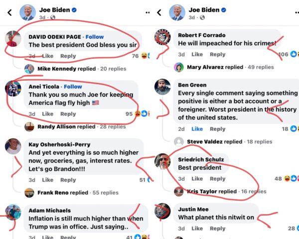 Analyzing Social Media Interactions on Joe Biden&#8217;s Fishy Facebook Account