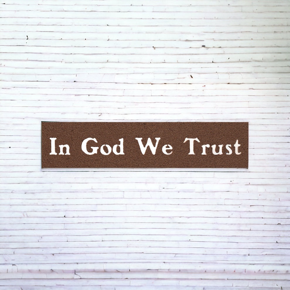 In God We Trust Metal Sign